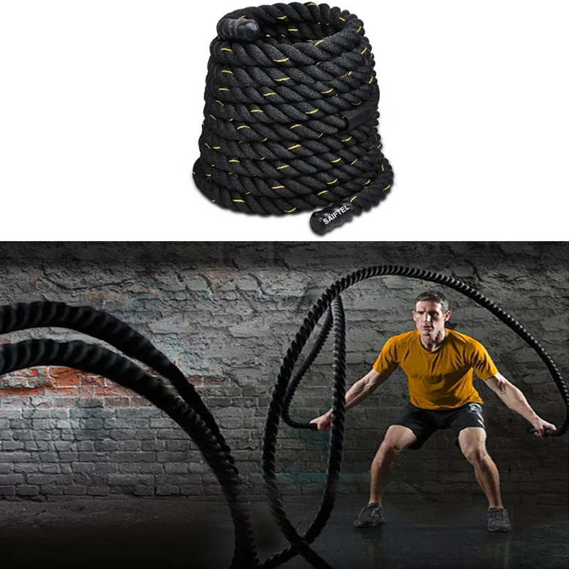Battle Rope Heavy - حبل تدريب قوي بتصميم مموج من