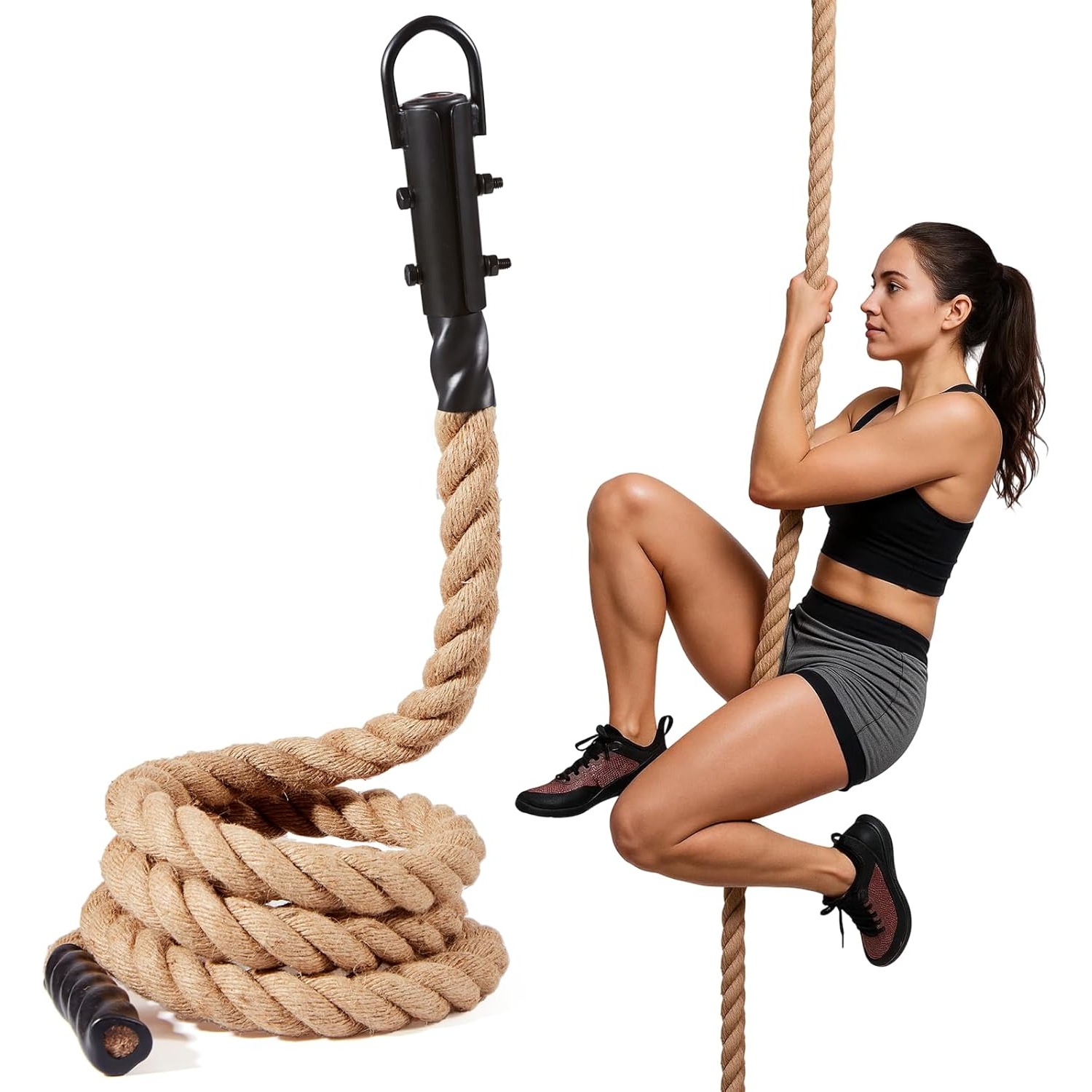 حبل تدريب قوي 3.7 سم × 3 متر - - مراجعة Battle Rope Heavy وسعره